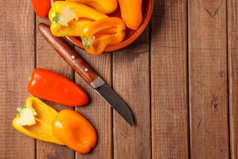Small bell peppers Stock Photos