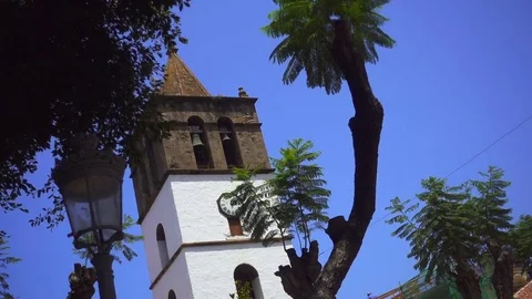 A small bell tower on sky background Stock Footage 71401881