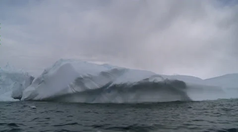 Small berg track, Antarctica Stock Footage 34310894