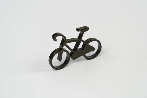 Small bicycle toy isolated on white background Stock-Fotos