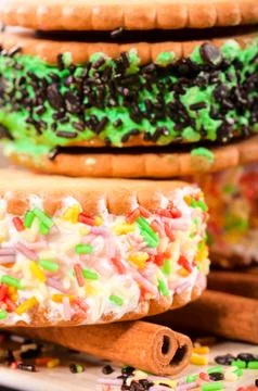 Small biscuit cakes Stock Photos