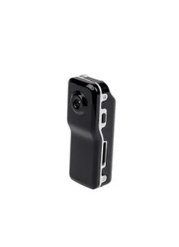 Small black action camera, video recorder. Stock Photos