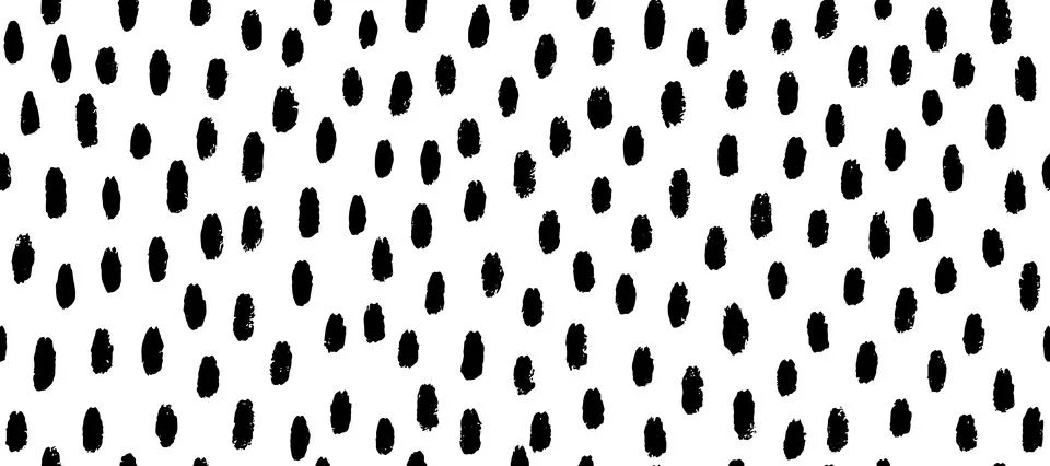 Small Black Dash Seamless Pattern on White Stock Illustration