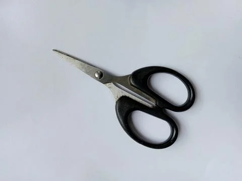Small black scissors Stockfoto's