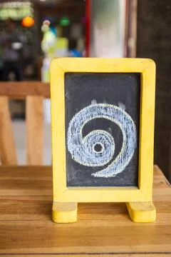 Small blackboard Foto stock