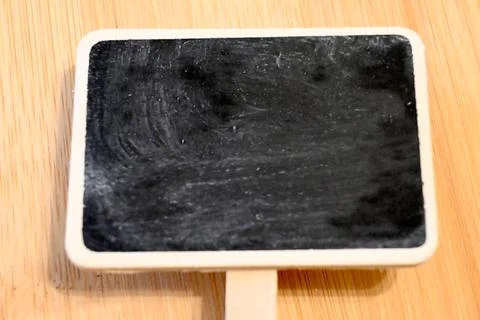 Small blank blackboard, writable with chalk, education and creativity concept, C Фото