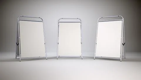 Small blank stands 스톡 일러스트