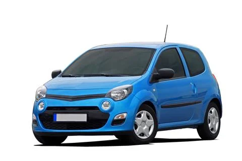 Small blue car 写真素材