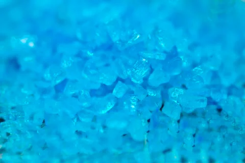Small blue crystals Stock Photos
