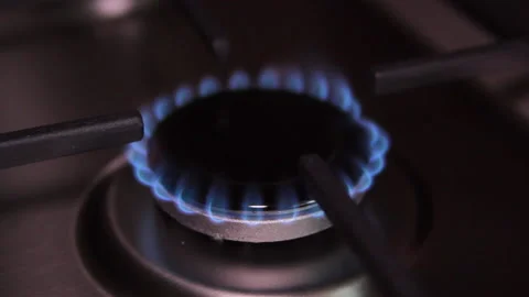 Small Blue Flame Of Gas Video stock 149035294