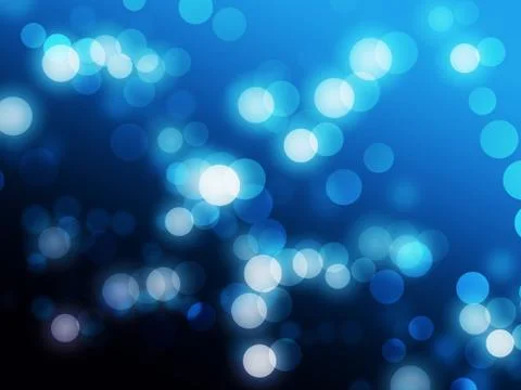 Small blue light blurs Stock Illustration