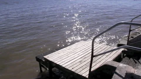 Small Boardling Jetty Stock Footage 10838593