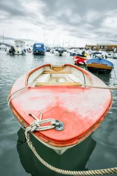 Small boat abstract Stock Photos