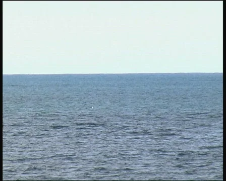 Small boat crosses screen Stock Footage 140270