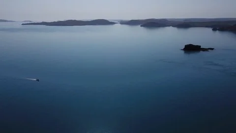 Small boat in the Kimberley Stock Footage 95814737