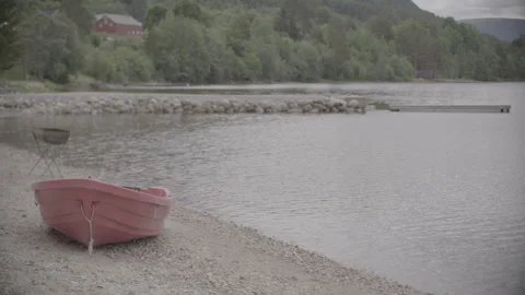 Small boat on land 스톡 동영상 326229205