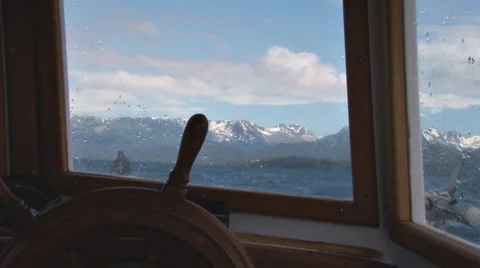 Small Boat Pilot POV Stock Footage 8538386