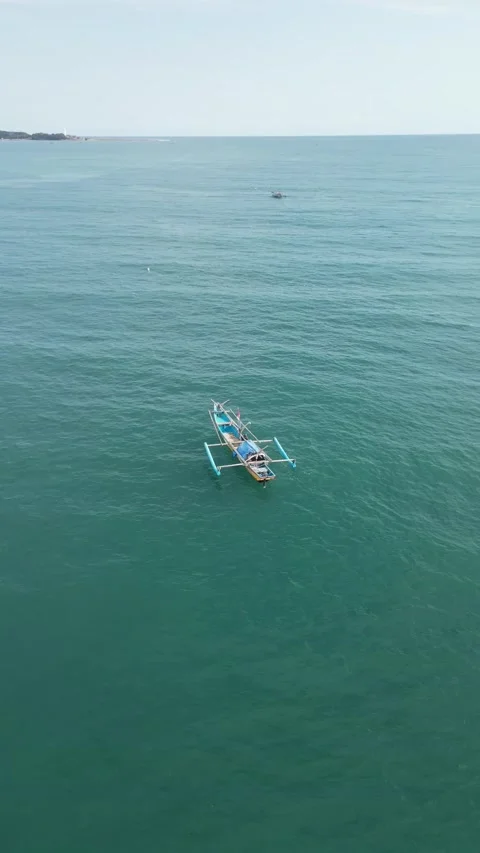 Small boat at sea 動画素材 236455210