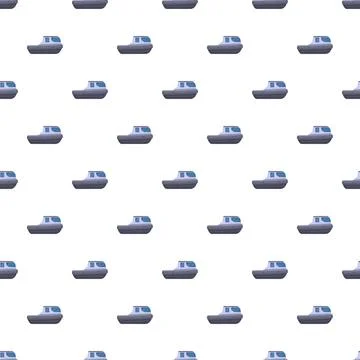 Small boat seamless pattern for nautical design 库存插图