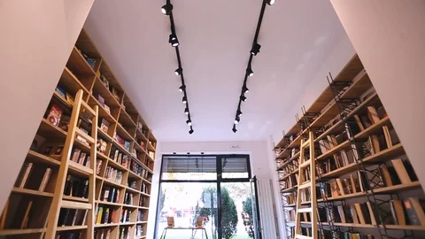 Small bookstore Stock Footage