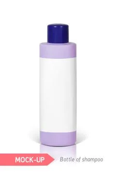 Small bottle of shampoo Illustrazione stock