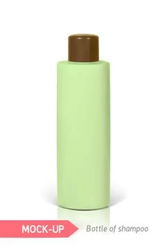Small bottle of shampoo Illustrazione stock