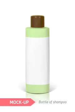 Small bottle of shampoo Stock Illustration