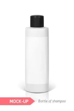 Small bottle of shampoo Stock Illustration