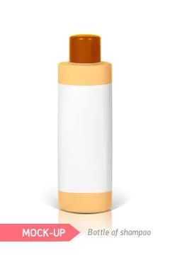 Small bottle of shampoo Stock Illustration