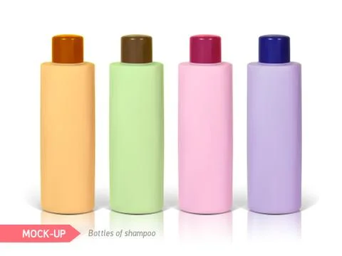 Small bottle of shampoo Illustrazione stock