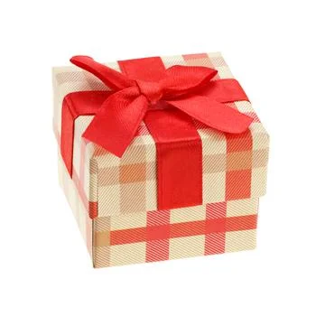 A small box for ring isolated on white background. Stock Photos