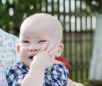 Small boy close up Foto stock