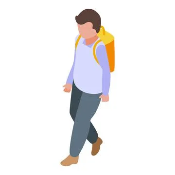 Small boy learning icon isometric vector. Online management Stock-Illustration