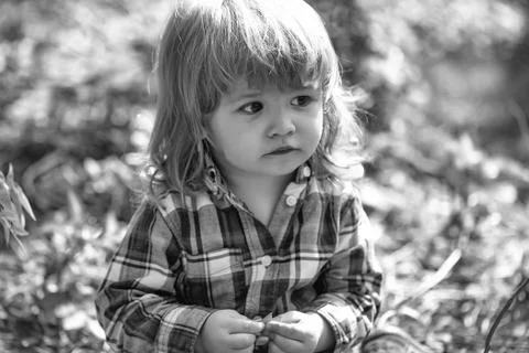 Small boy outdoor 写真素材