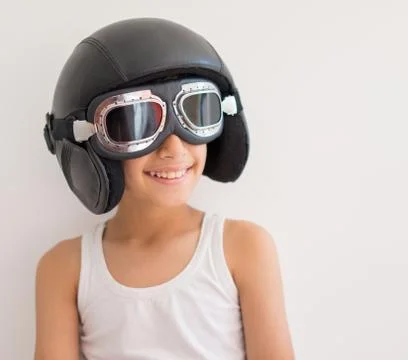 A small boy playing Stock Photos