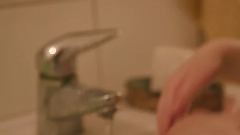 Small boy whashing his hands Stock-Footage 127495537