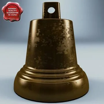 Small Brass Bell 3D Model
