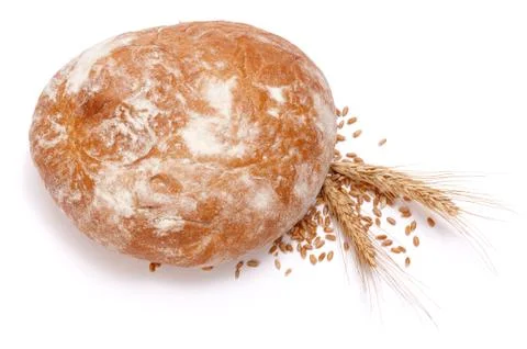 Small bread with wheat Stock Photos