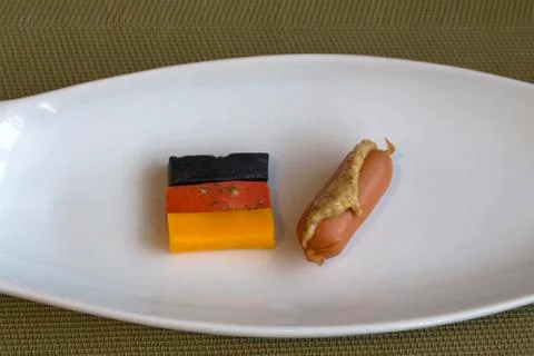 A small breakfast with a German accent. Stock Photos