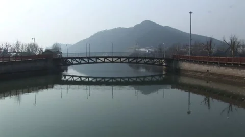 Small Bridge Stock Footage 44491276