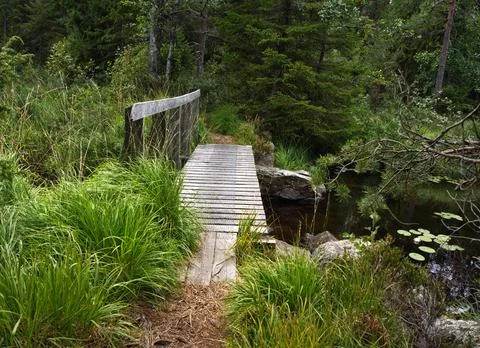 Small bridge Stock Photos