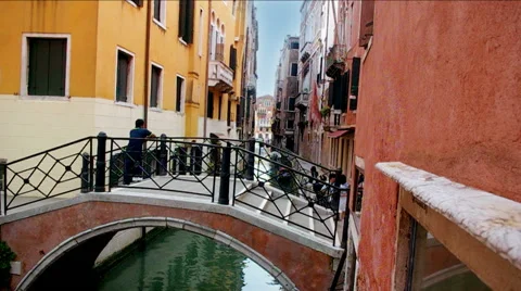 Small bridge in Venice. Stock Footage 41831737