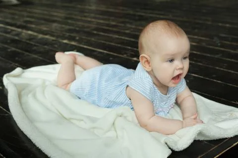Small bright child Stock Photos
