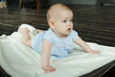 Small bright child Stock Photos