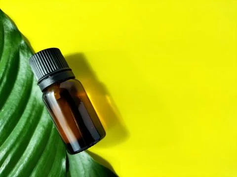 Small brown bottle Stock Photos