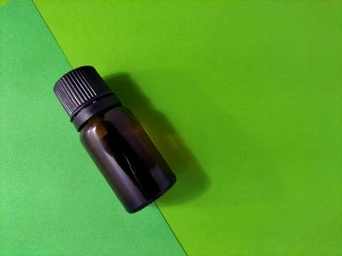 Small brown bottle Stock Photos