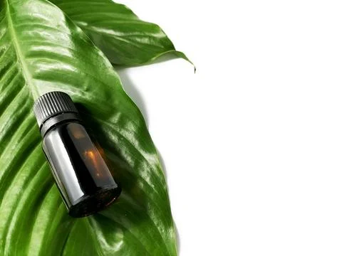 Small brown bottle Stock Photos