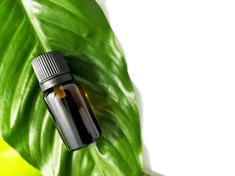 Small brown bottle Stock Photos