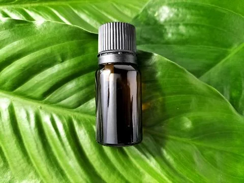 Small brown bottle Stock Photos
