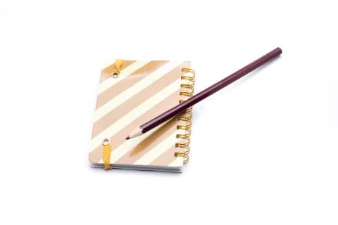 Small brown notebook Stock Photos